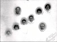Eugène en Dorothea Goulmy met de eerste zes kinderen.1897.Eugène 1891-Cèline 1892- Johan 1893- Afra 1894- Pierre 1895- Ida 1896
