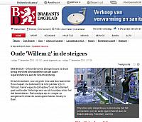 de 'Willem 2' in de steigers - 17-12-2010 - Brabants Dagblad