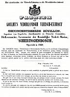 Reclame uiting van Goulmy Vleesextract.1867
Bron. Wil Goulmy