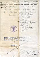 pag 4 Verzoek aan Hoogen Raad Der Nederlande Meerder jarigverklaring verleend aan Eugene Goulmy op 7-10-1887 Hij is dan 21 jaar geb 29-10-1865.Op 7-10-1887 begint hij met een sigarenmaker op de O...