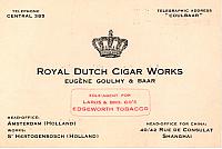Dit is een visitekaartje wat Johan gebruikte in Shanghai,werkte ook nog voor een andere firma.Larus & Bro.Co'sEdgeworth Tobacco.Wie weet hier meer van.?